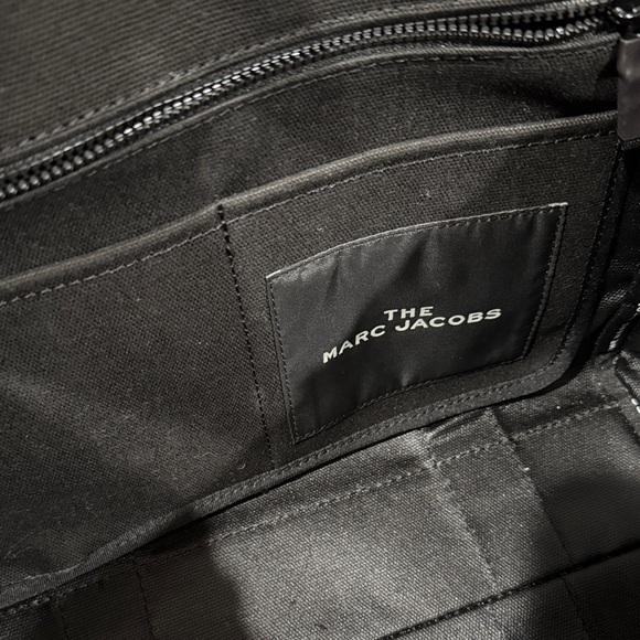 Marc Jacobs Small Black Tote with White Lettering - Picture 10 of 12